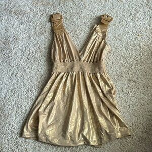 70’s style Gold back/back top